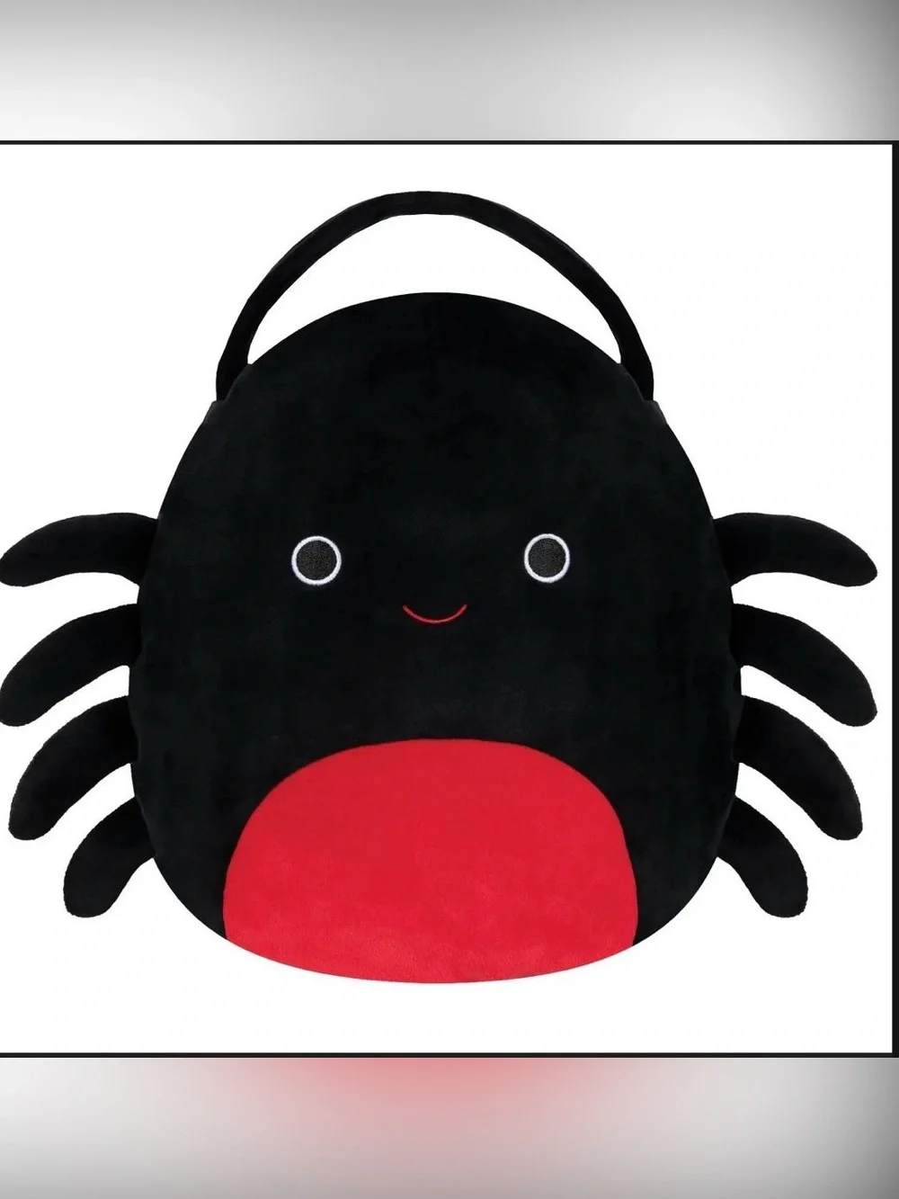 Squishmallows Bella The Spider Plush Halloween Trick or Treat Pail Bucket 10”